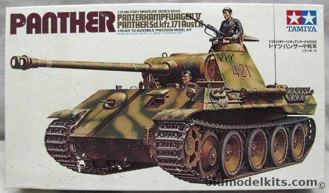 Tamiya 1/35 Sd.Kfz.171 Ausf. A Panther V Tank, MM165 plastic model kit